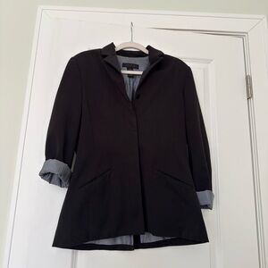 The Limited Black Blazer with Gray Lining